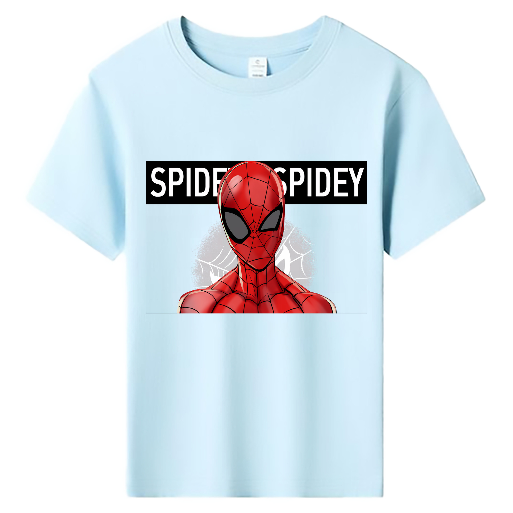 （画像用） Spider Man スパイダーマン 綿100％キッズTシャツ（フロントプリント）